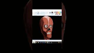 ART anatomy Microsoft Paint art microsoftpaint anatomy skeleton sigmaart [upl. by Orthman734]