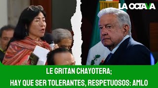 REPORTERA ACUSA CENSURA en la MAÑANERA y LLAMA PALEROS a SUS COLEGAS PERIODISTAS [upl. by Oettam758]