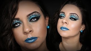 MAKE PARA HALLOWEEN BEM MARAVILHOSA  TUTORIAL DE MAQUIAGEM ARTÍSTICA POR KAREN LIMA [upl. by Brace]