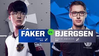 Faker vs Bjergsen  Quarterfinals  1v1 Tournament  2017 AllStar Event [upl. by Siletotsira]