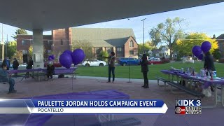 Paulette Jordan holds campaign event in Pocatello [upl. by Schach]