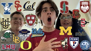 2022 COLLEGE DECISION REACTIONS  20 SCHOOLS Ivies Stanford UChicago UCs  more  Testoptional [upl. by Leuqer]