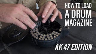 How to Load a Drum Magazine  AK 47 [upl. by Asatan]