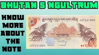 Bhutan 5 Ngultrum note  Bhutan currency note  coins and currency [upl. by Harbird]