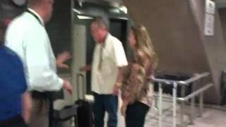 Woman Screams for Police after TSA Airport Pat Down [upl. by Zelten]