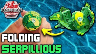 How To Fold SERPILLIOUS  Bakugan Geogan Rising Toys [upl. by Assillem]