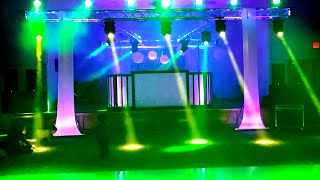 DJ SHOW MCALLEN  show de luces tipo concierto luces BEAM  luxor banquet hall [upl. by Orhtej]