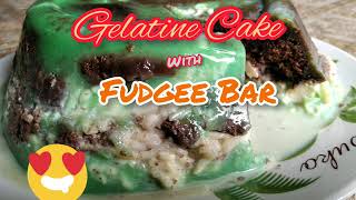 Gelatine Cake with Fudgee Bar [upl. by Jedd]