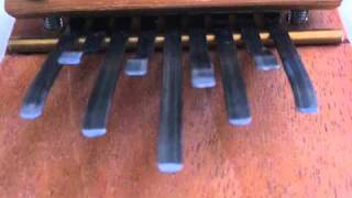 Minikalimba mahogany 9 notes Bbtuning [upl. by Agn]