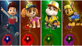 PAW Patrol Ryder Skye Rubble Chase in Chipichipichapachapa  Tiles hop  Episode 311 [upl. by Anitnuahs617]