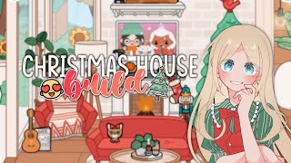 Christmas House Build 🎄😍  with voice  Toca Boca Life World Roleplay [upl. by Duff7]