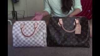 Louis Vuitton Speedy 25 vs 30 Comparison [upl. by Eiramanel]