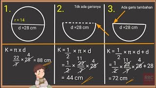 Cara Menghitung Keliling Lingkaran [upl. by Attenohs]