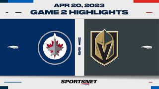 NHL Highlights  Jets vs Golden Knights  April 21 2023 [upl. by Liatrice254]