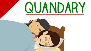 Difficult GRE Words  Quandary Vocabulary Video [upl. by Dawna220]