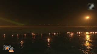 Ganga Sagar Mela Swami Nischalananda Saraswati performs Ganga Aarti at Gangasagar beach  News9 [upl. by Rimaa]