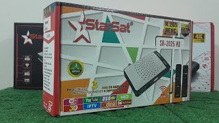 STARSAT SR2025HD HEVC H265 Supported Digital Satellite Receiver l UnboxingReview l Urdu [upl. by Katherin]