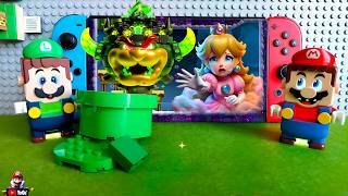 Lego Mario enter the Nintendo Switch because Bowser tricks him into trapping Princess legomario [upl. by Naujik]