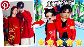 OUTFIT DA COPPIA DI PINTEREST RICREATI SU DRESS TO IMPRESS ROBLOX [upl. by Lamahj]