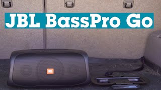 JBL BassPro Go powered subwoofer and Bluetooth speaker  Crutchfield [upl. by Conney106]