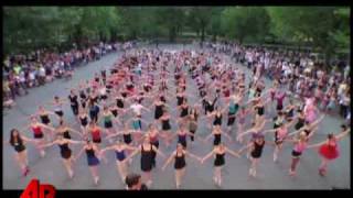 Raw Video Central Park Ballet Record Attempt [upl. by Artap]