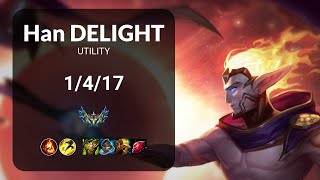 Han Delight Rakan vs Leona UTILITY  KR Patch 1415 [upl. by Shapiro129]