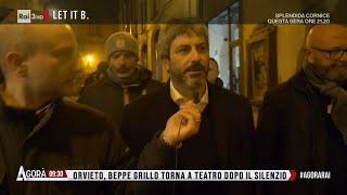 Grillo torna sul palco  Agorà 16022023 [upl. by Remy]