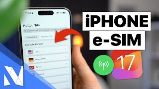 eSIM auf dem iPhone installieren Urlaub in Asien USA etc  mit iOS 17  NilsHendrik Welk [upl. by Animar]