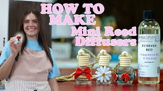 How to Make Mini Car Reed Diffusers [upl. by Aubreir]