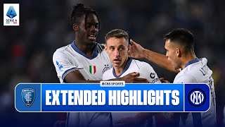 Empoli vs Inter Extended Highlights  Serie A  CBS Sports Golazo [upl. by Erdnaet787]