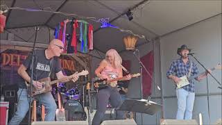 The New American Farmers live  Delta Calluna cigar box guitar festival 2024 [upl. by Aihsemak]