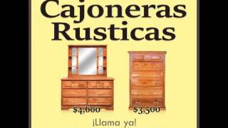 Cajoneras rústicas de madera de pino con garantía de fabrica desde solo 3500 [upl. by Ssitnerp]