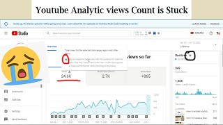 YouTube Analytic views Count is Stuck ।। Data Temporarily Unavailable ।। Hindi [upl. by Sissie]