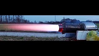 Homemade jet engine with AFTERBURNER Turbine mit NACHBRENNER DIY gas turbine [upl. by Doi]