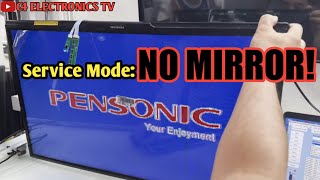 PENSONIC SMART LED TV solarize problem  No mirror in Service Mode how howtorepair china smart [upl. by Areehs]