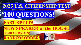 2023  100 Civics Questions for the U S Citizenship Test 28 [upl. by Triley]