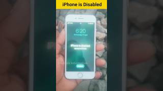 How to fix iPhone is Disabled Connect to iTunes iPhone 5s iphone5s video shorts short [upl. by Kriss]