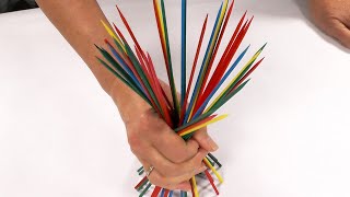 DIY Mikado pick up sticks game [upl. by Aniuqaoj]