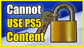 How to Fix Cannot Use Content Error on PS5 amp Restore Licenses Unlock Tutorial [upl. by Nnaaihtnyc391]