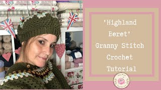 How To Crochet a Beret Hat Tutorial  Highland Beret [upl. by Itaws]