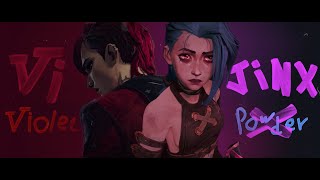 Arcane Vi and Jinx  Sting  What could have been  With Lyric「AMV」 [upl. by Attevaj]