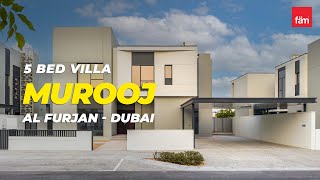 Stunning 5 Bed Villa in Murooj Al Furjan  Dubai [upl. by Burwell]