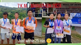 7k MARATHON KANGGUI DISTRICTRUN 4 UNITYOASIS COLLEGE KANGGUI [upl. by Lillywhite]