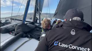 On board LawConnect as they win the 2023 Sydney Hobart [upl. by Annahoj]