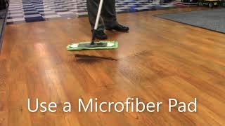 How to Dry Mop LVP Flooring [upl. by Otirecul544]