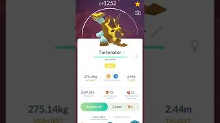 Hatched Shiny Turtonator and Tyrantrum pokemon pokemongo [upl. by Tuneberg]