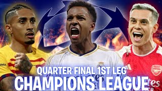 Champions League Quarter Final 1st Leg in a nutshell EXE 😂 [upl. by Blackmore202]