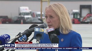 Congresswoman Mary Gay Scanlon carjacked at FDR Park in South Philly spokesperson says [upl. by Selassie594]