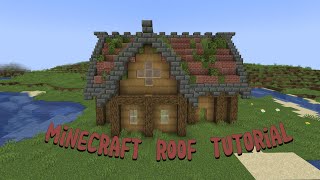 Tutorial  How to Build a Cottagestyle Roof for Houses in Minecraft [upl. by Gilder410]