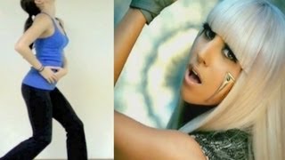 Lady Gaga Poker Face Dance Tutorial [upl. by Annovad]